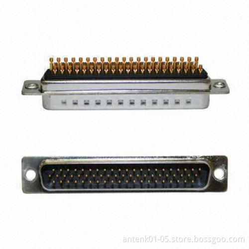 Solder Cup Machined High-density D-Sub Connectors, Male Type